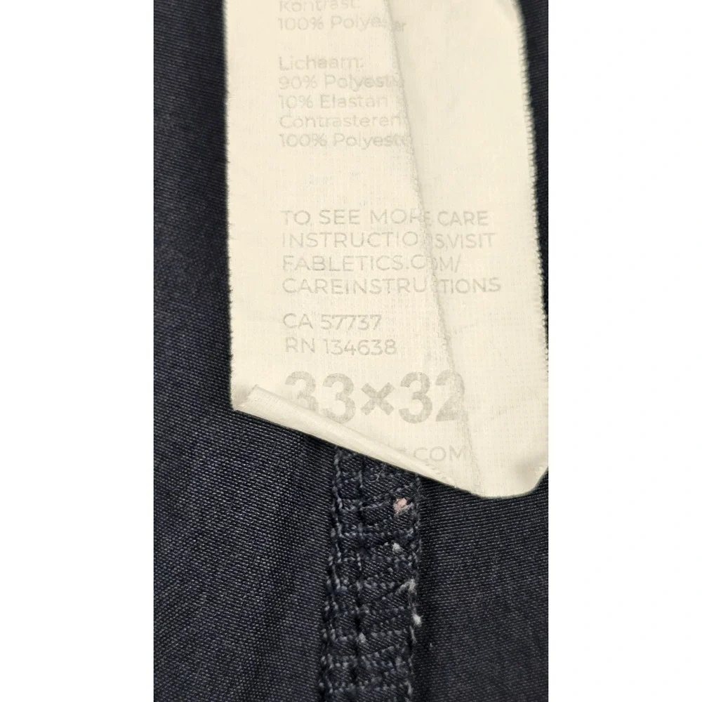 Fabletics The Only Pants Mens 33x32 Blue 4-Way Stretch Athleisure Performance